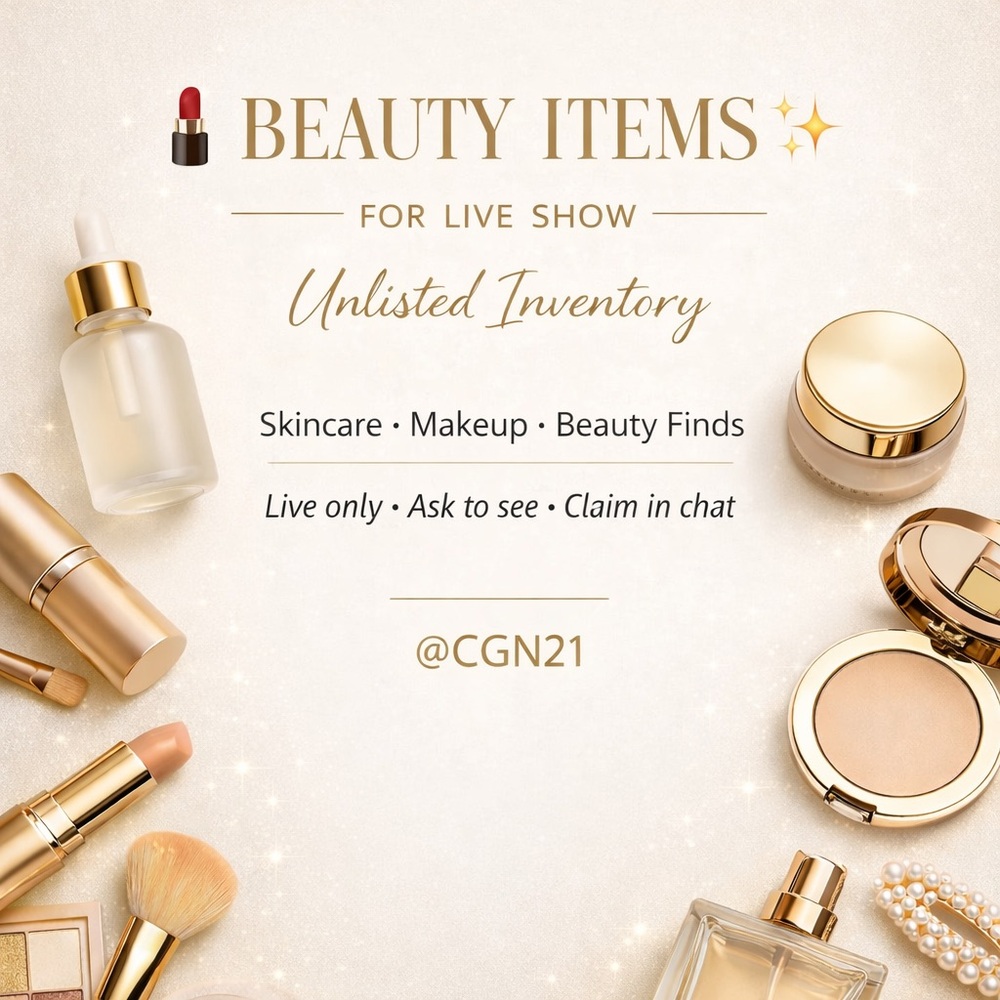 LIVE SHOW LISTING Reseller or Tester Beauty Bundle or Individual Item